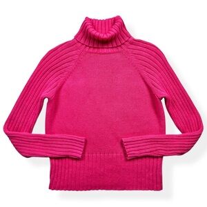 Y2K No Boundaries Pink Knit Turtleneck Sweater